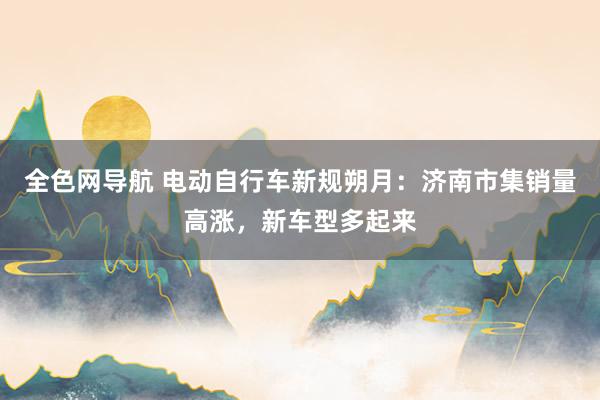 全色网导航 电动自行车新规朔月：济南市集销量高涨，新车型多起来