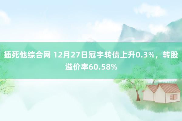 插死他综合网 12月27日冠宇转债上升0.3%，转股溢价率60.58%