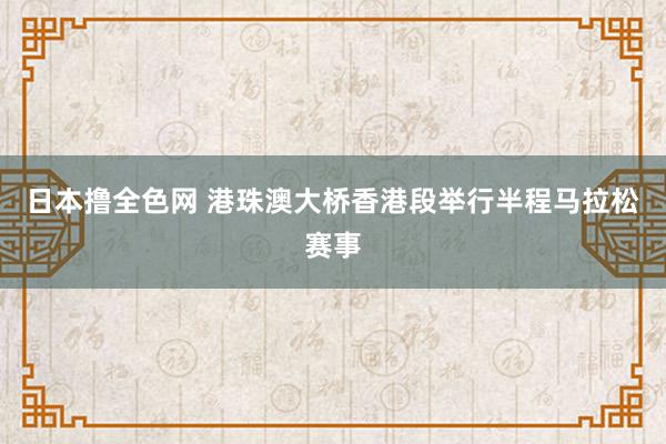 日本撸全色网 港珠澳大桥香港段举行半程马拉松赛事