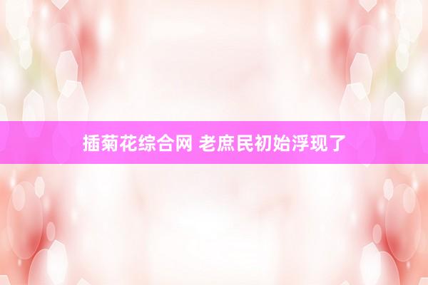 插菊花综合网 老庶民初始浮现了