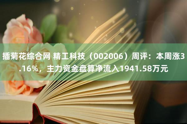 插菊花综合网 精工科技（002006）周评：本周涨3.16%，主力资金盘算净流入1941.58万元
