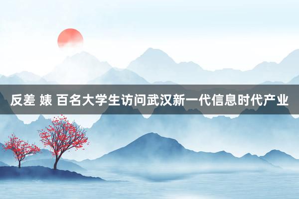 反差 婊 百名大学生访问武汉新一代信息时代产业