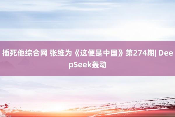 插死他综合网 张维为《这便是中国》第274期| DeepSeek轰动