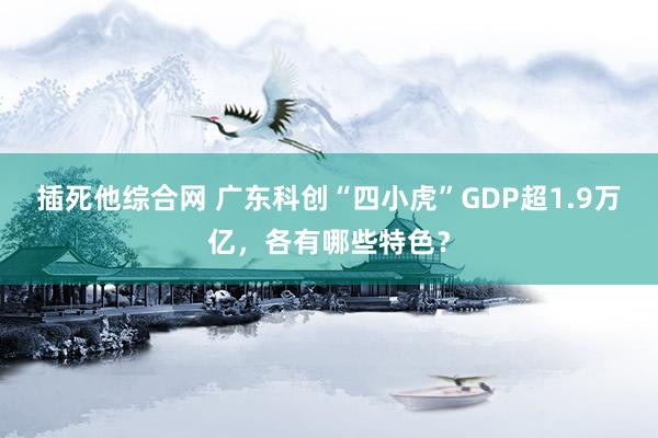 插死他综合网 广东科创“四小虎”GDP超1.9万亿，各有哪些特色？