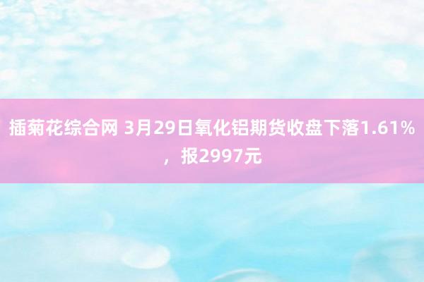 插菊花综合网 3月29日氧化铝期货收盘下落1.61%，报2997元