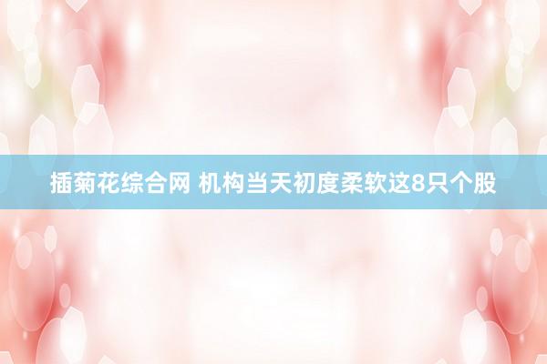插菊花综合网 机构当天初度柔软这8只个股